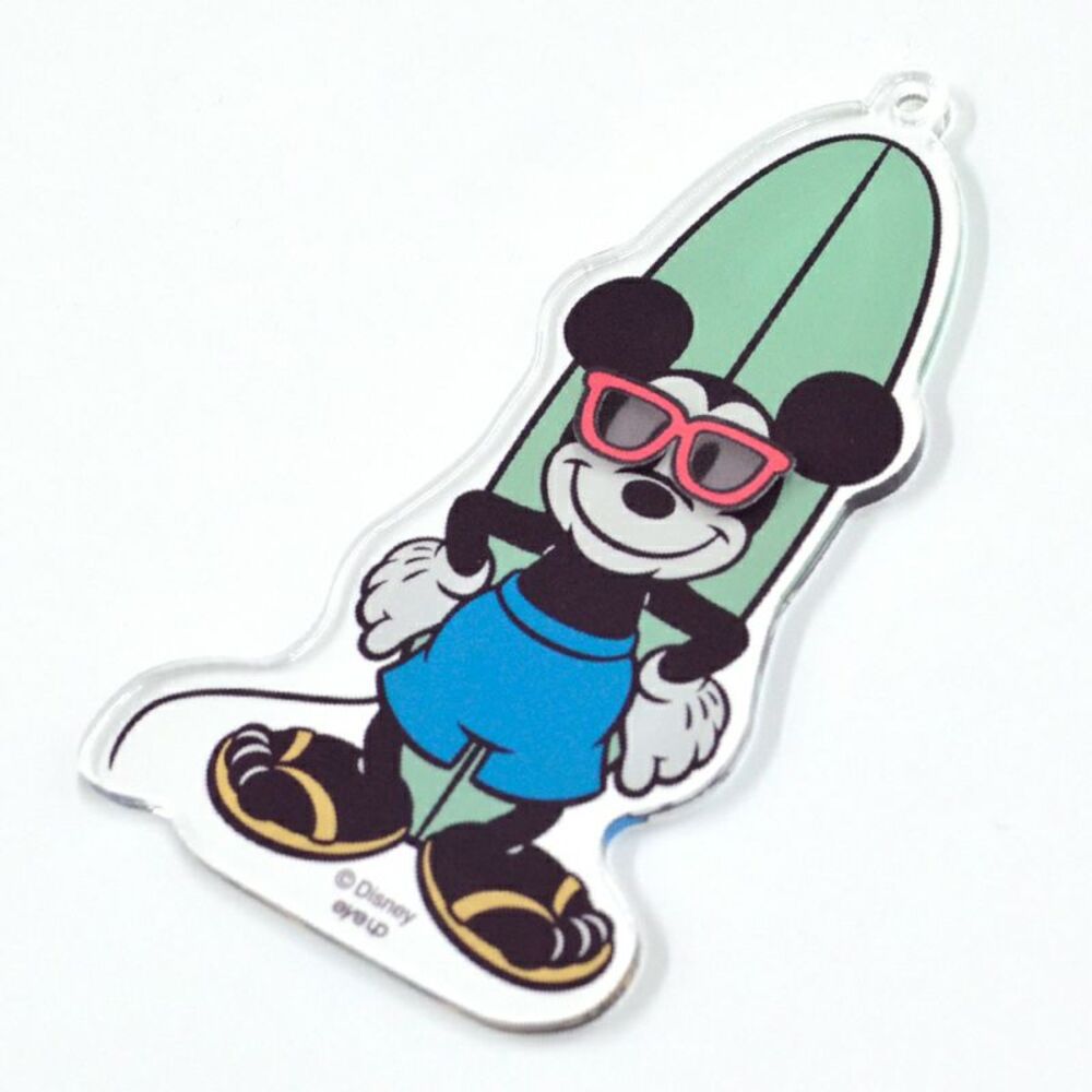 公式 ショップディズニー アクリルボールチェーン Surf サングラス ミッキー
