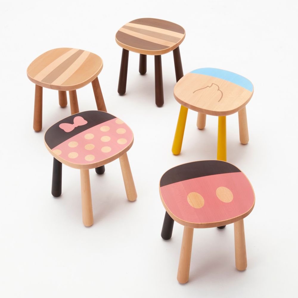 公式 ショップディズニー カリモク家具 ドナルド スツール Pnek ブルー