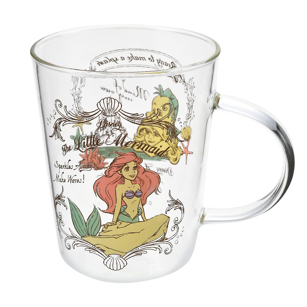 公式 ショップディズニー アリエル マグカップ 耐熱ガラス リトル マーメイド