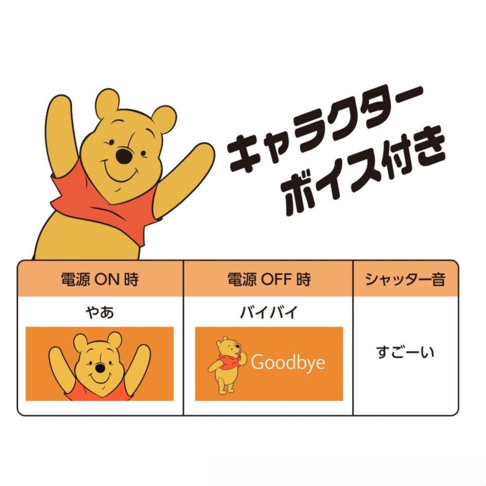 くまのプーさん　トイデジタルカメラ　DSC-PIENI M PH