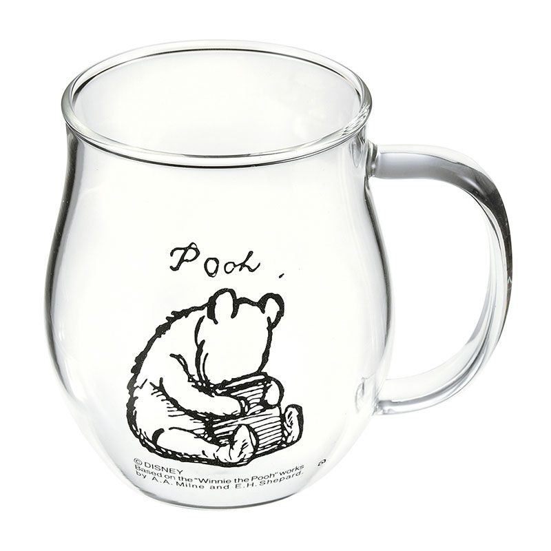 公式 ショップディズニー プーさん マグカップ 耐熱ガラス Classic Pooh
