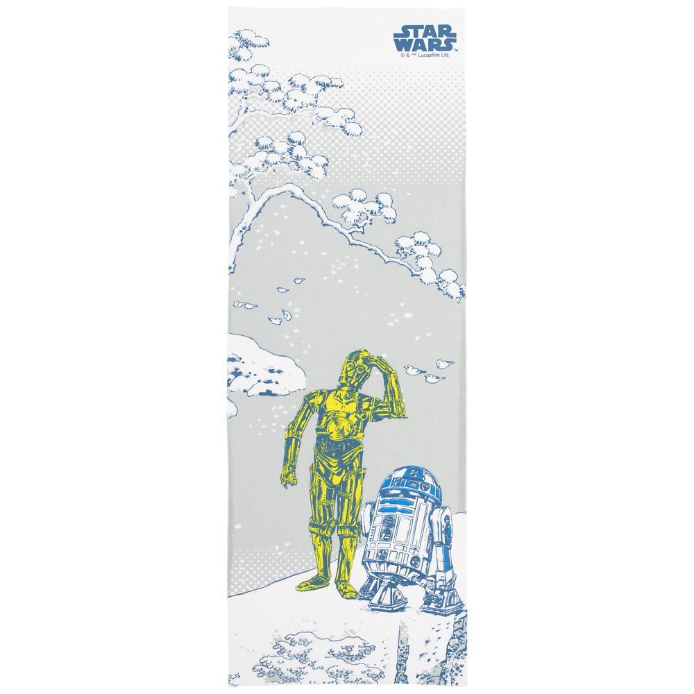 公式 ショップディズニー スター ウォーズ 手ぬぐい C 3po R2 D2 雪中機械人