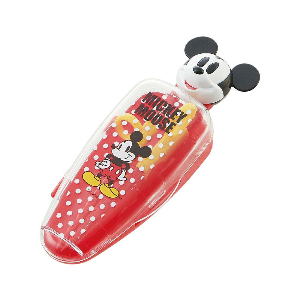 公式 ショップディズニー ミッキーｂ ダイカット ケース付きデラックストレーニング箸 練習箸 Adxt1ds