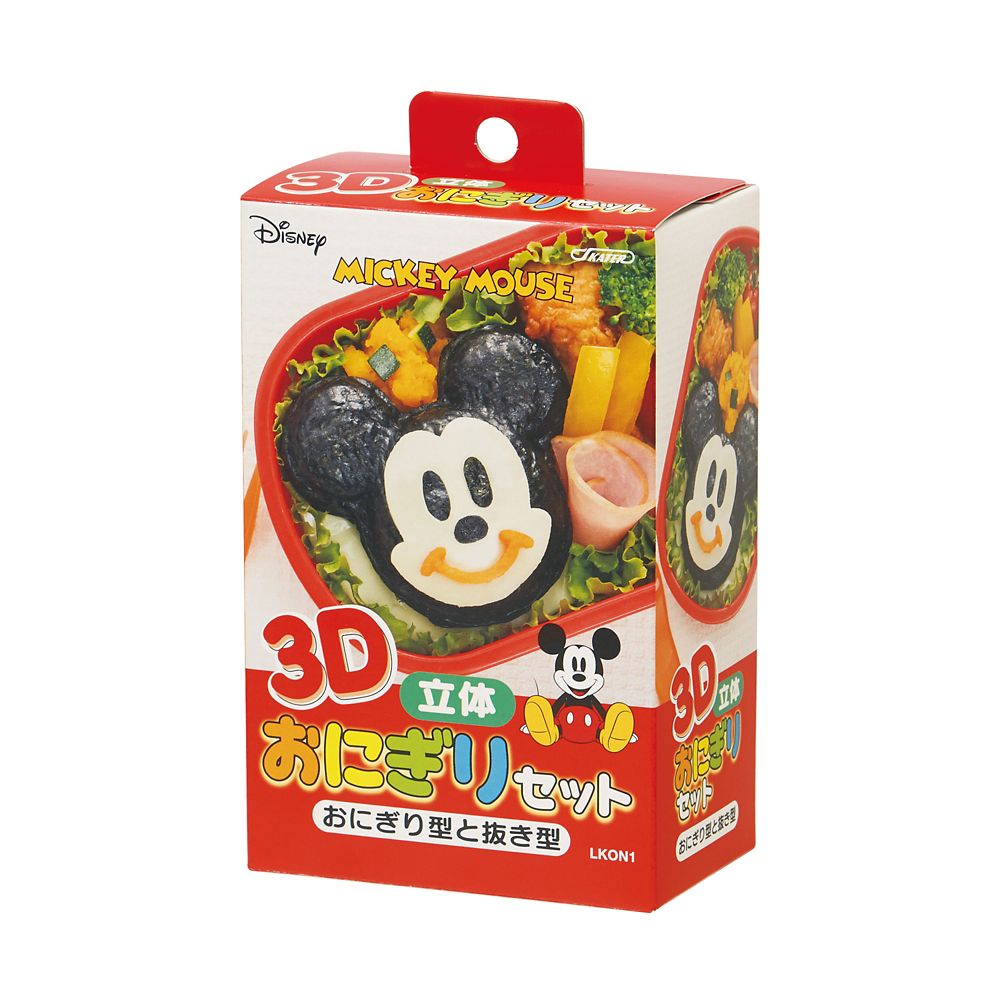 公式 ショップディズニー ミッキーマウス ３ｄおにぎりセット Lkon1