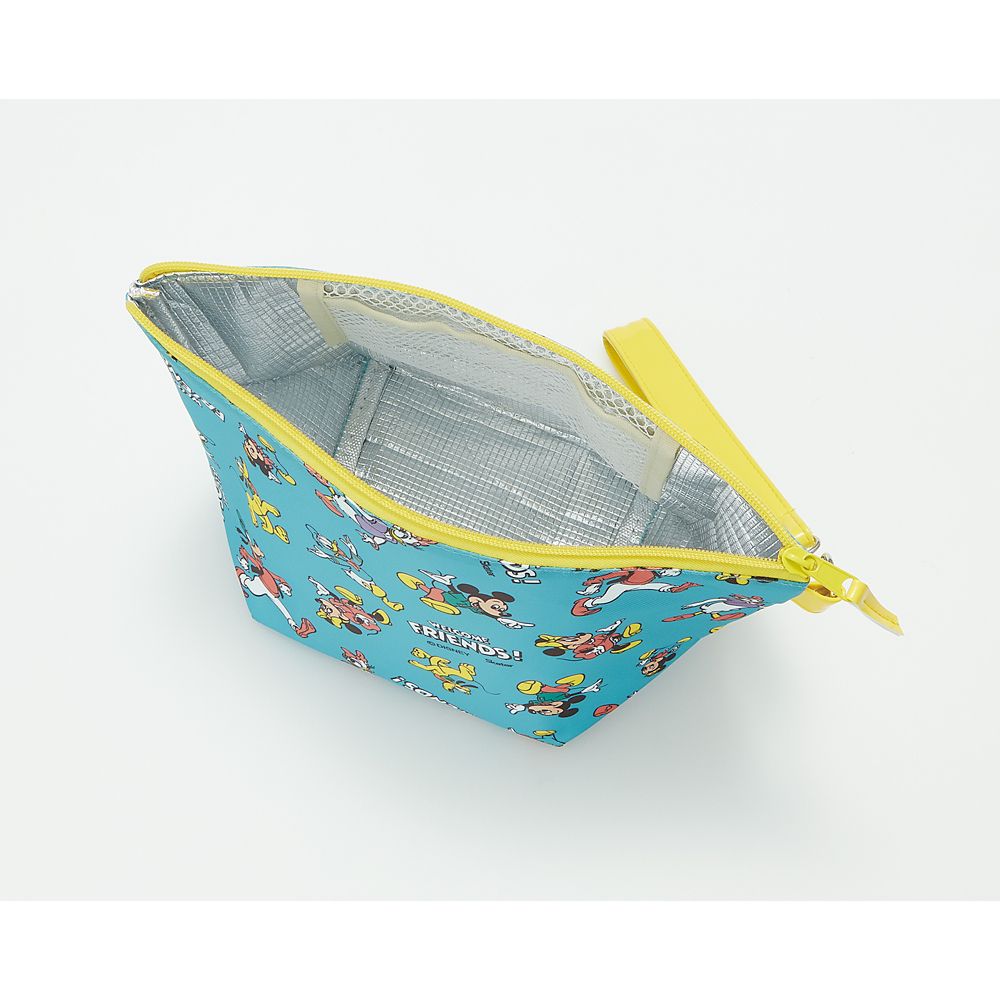 公式 ショップディズニー ミッキー フレンズ レトロ 保冷ポーチ付透明ランチバッグ Pvwt1