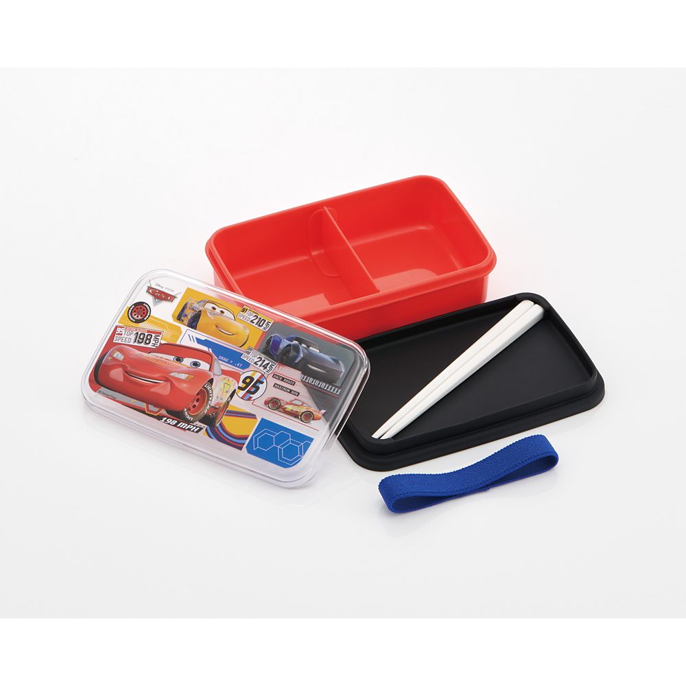 公式 ショップディズニー カーズ シリコーン製シールフタランチボックス 380ml 15cm箸付 Ssl4
