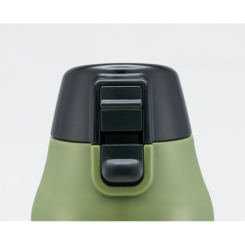 スケーター　マーベル ロゴ ミリタリー 【カバー付き】ロック付きワンプッシュダイレクトボトル[990ml] KSDC10S