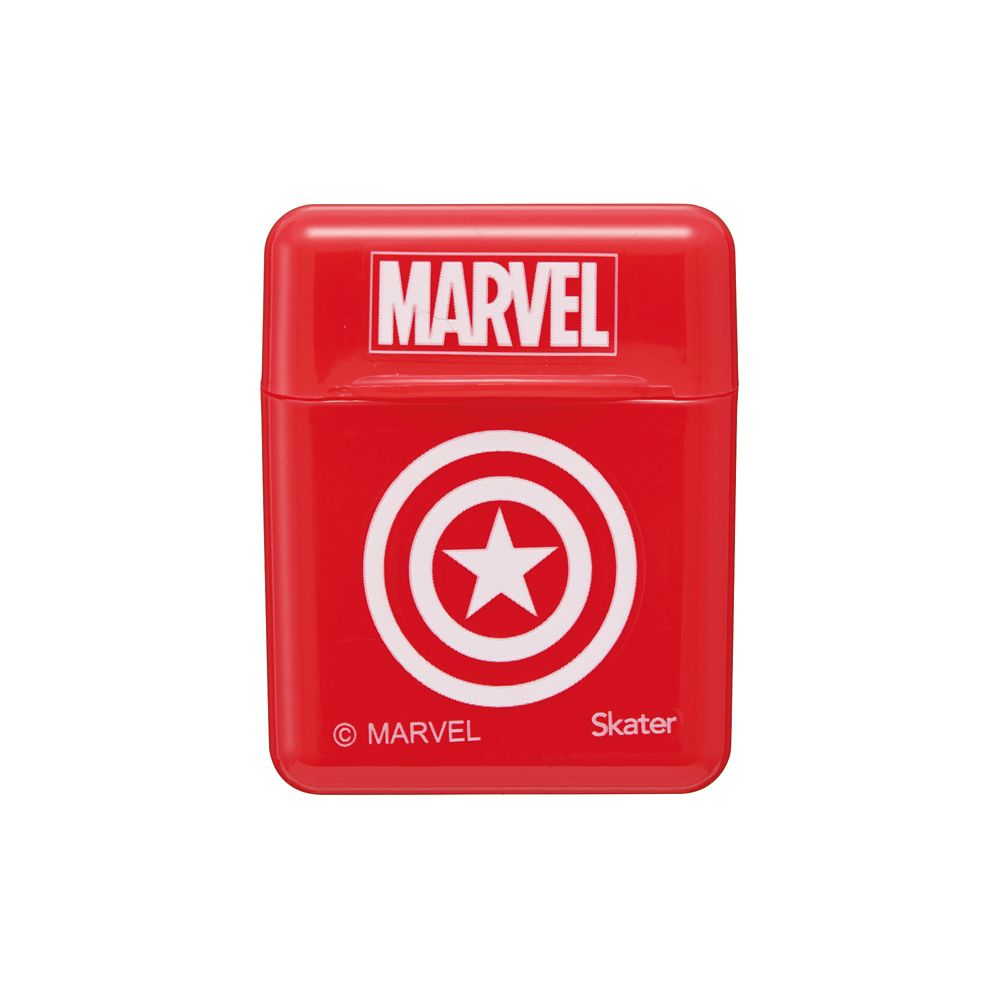 スケーター　MARVEL ロゴ ケース付きシリコーンストロー[21cm] CSST1