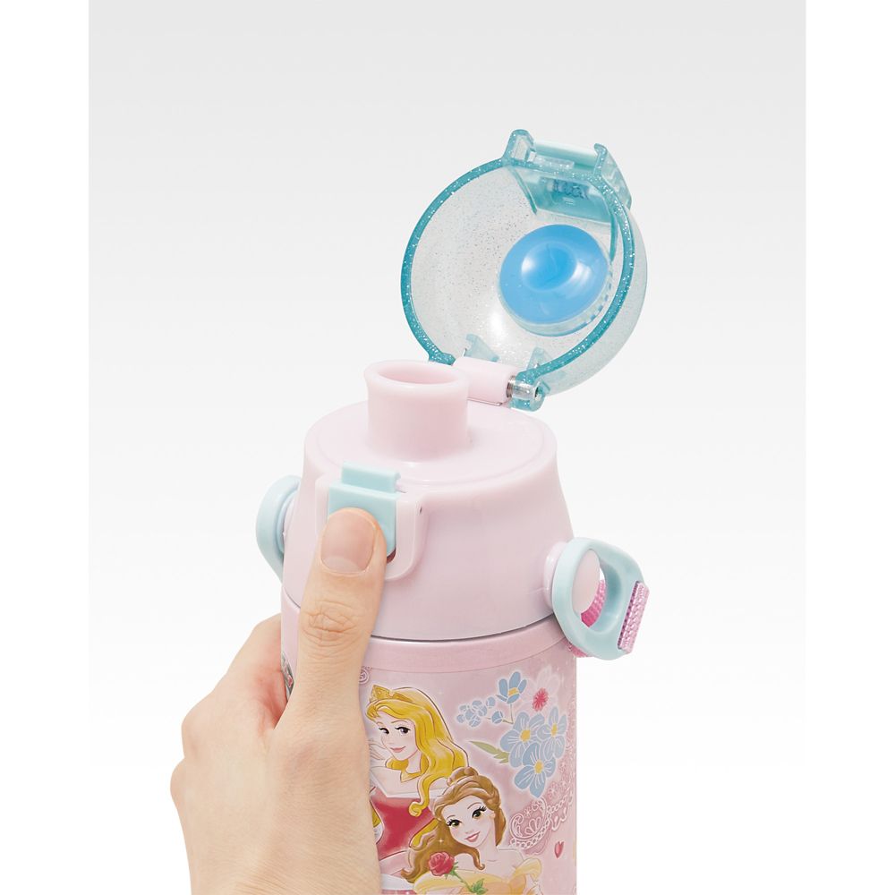 公式 ショップディズニー プリンセス ロック付きワンプッシュダイレクトステンレスボトル 580ml 超軽量コンパクトタイプsdc6n