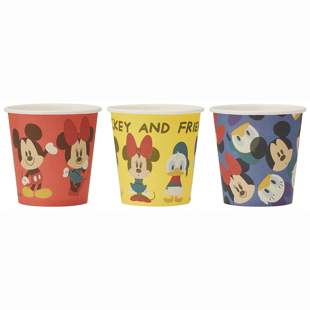 公式 ショップディズニー ペーパーカップ 100ml 3柄 6個 ミッキー フレンズ Pwc2