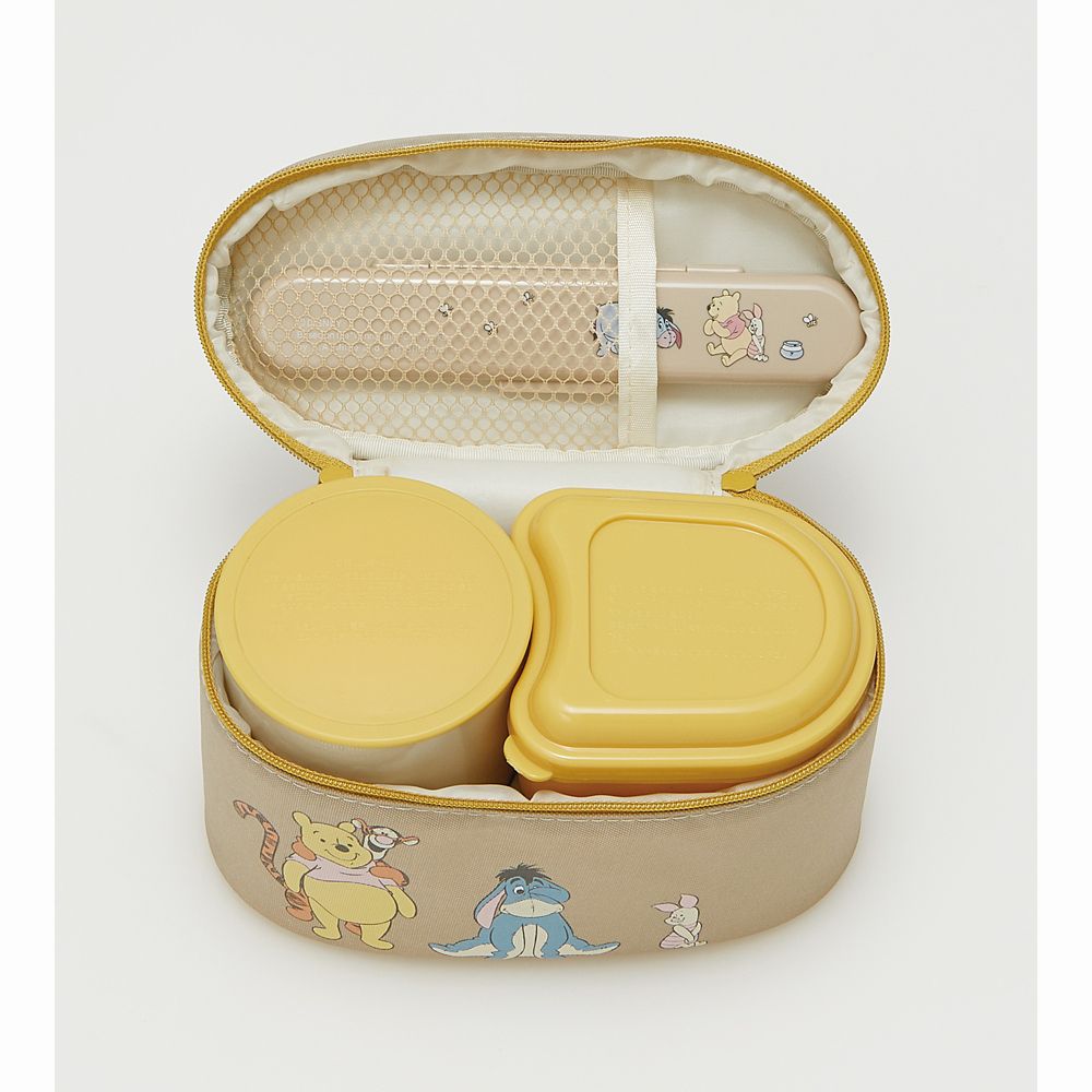 公式 ショップディズニー 抗菌保温ジャー付きランチボックス 総容量560ml くまのプーさん スモーキーカラー Kcljc6ag