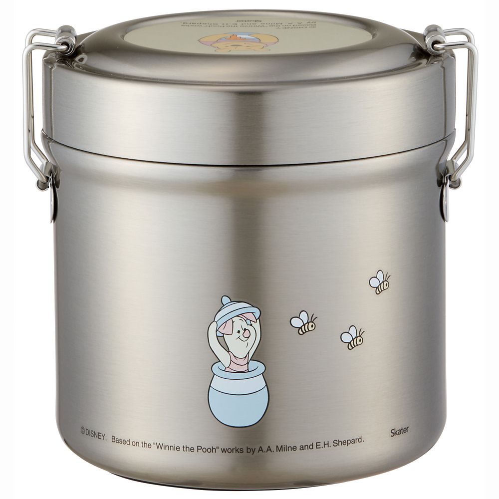 スケーター　抗菌真空ステンレスランチボックス[総容量600ml] くまのプーさん スモーキーカラー STLB1AG