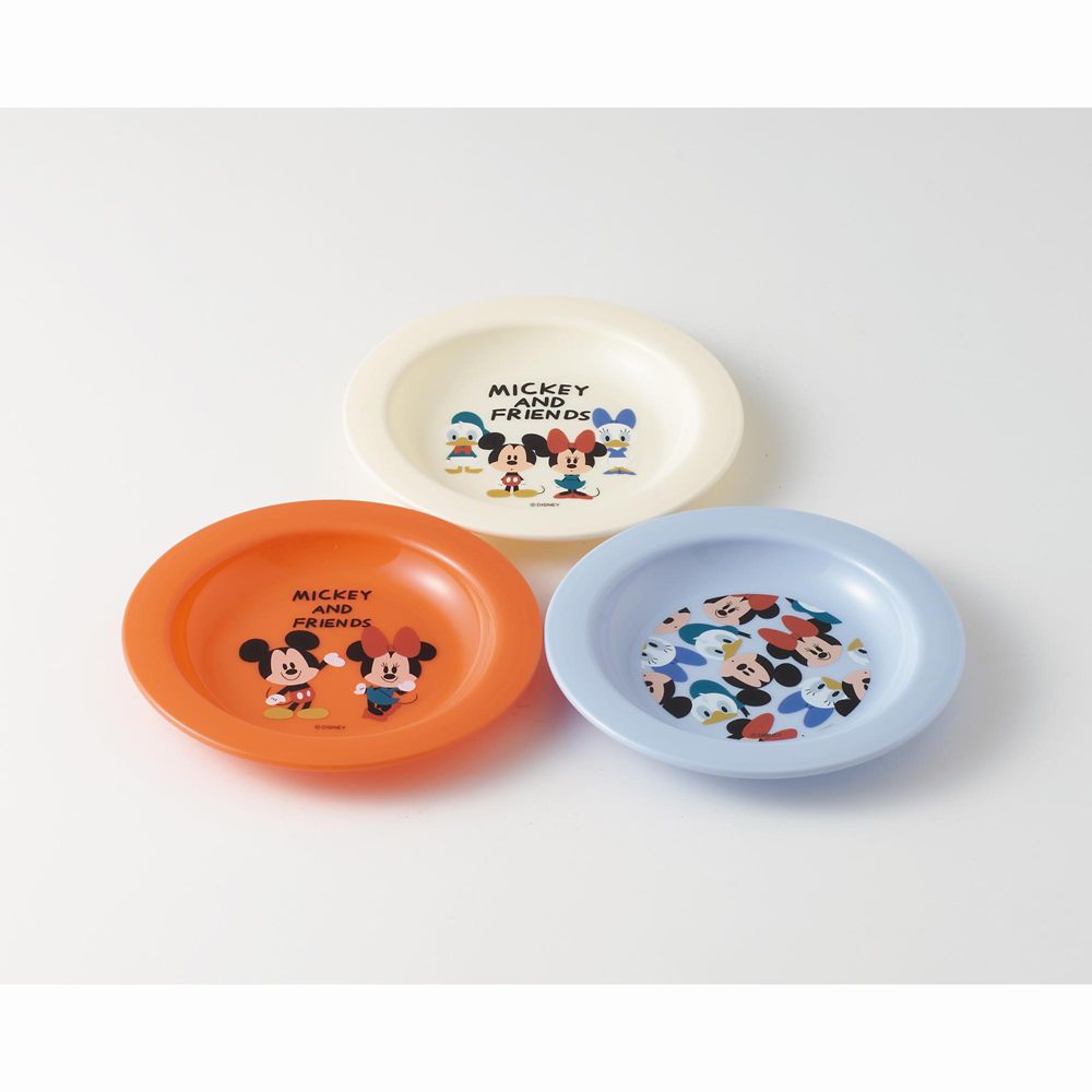 スケーター　小皿3Pセット(15cm) ミッキーマウス P4
