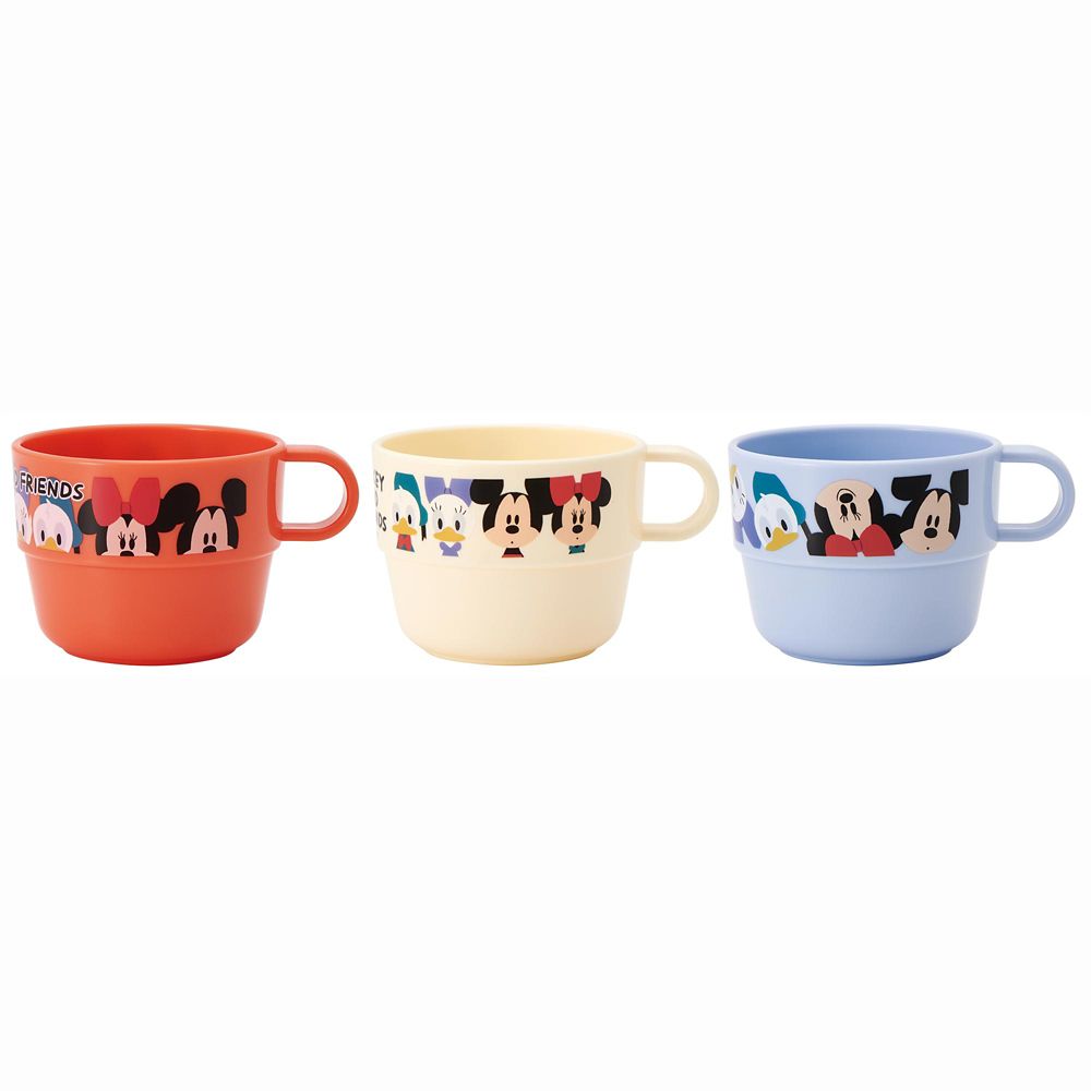 スケーター　スタッキングコップ3Pセット ミッキーマウス KS31