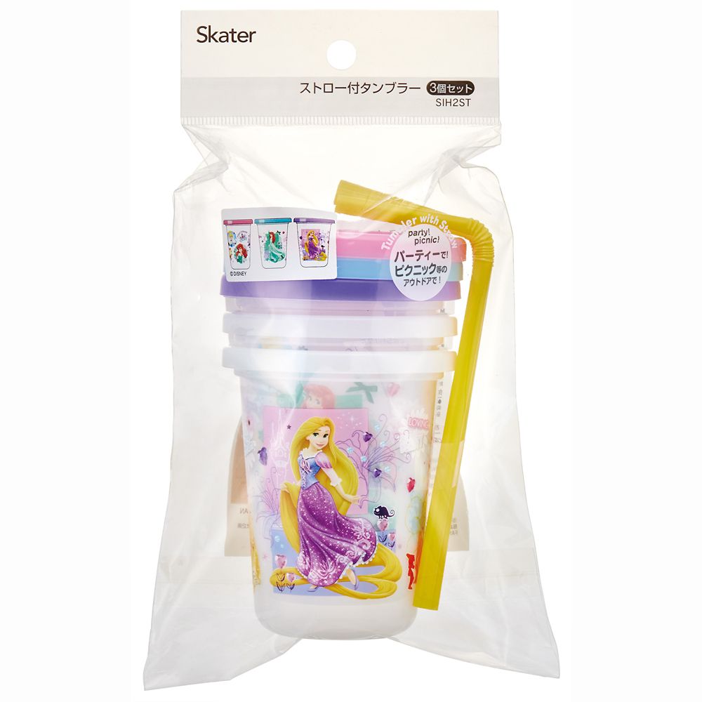 スケーター　ストロー付きタンブラー[230ml]3個セット プリンセス 21 SIH2ST