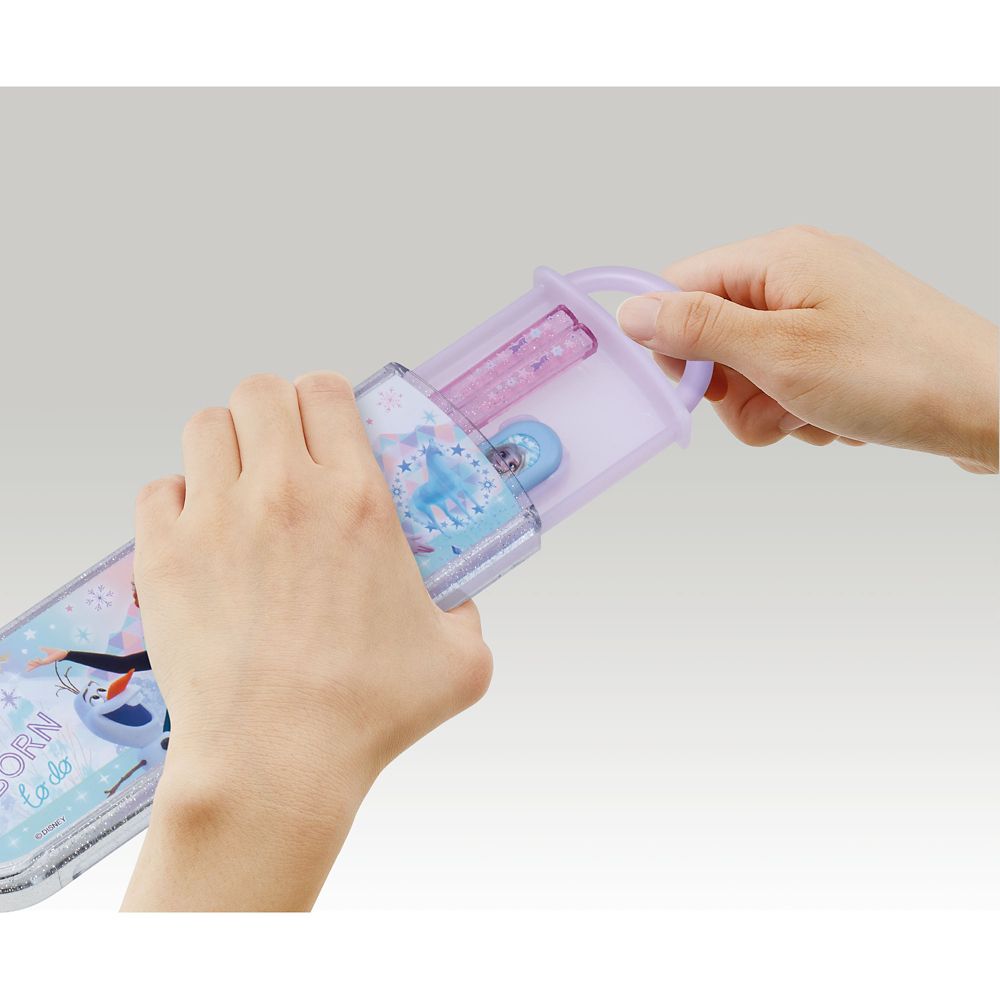 スケーター　抗菌食洗機対応スライド式 箸・スプーンコンビセット[箸16.5cm] アナと雪の女王 22 CCA1AG