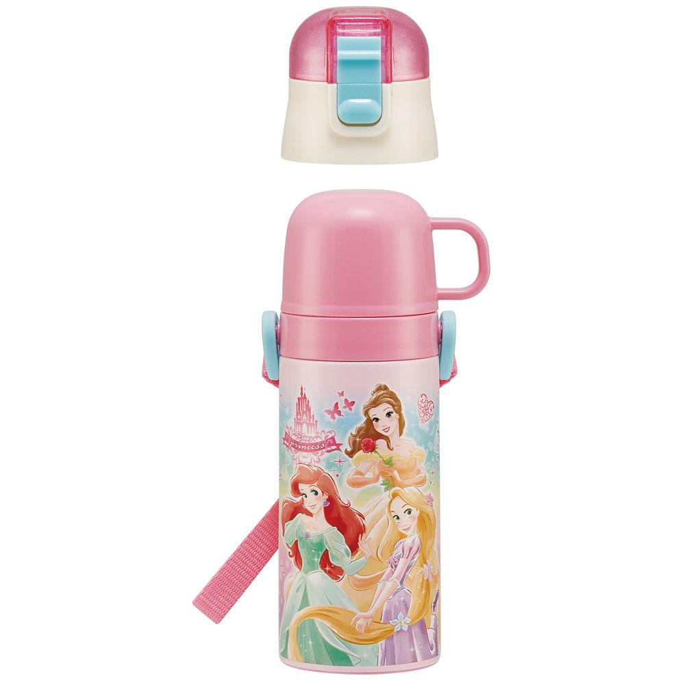 スケーター　キャップを替えて使い方 2通り2WAYステンレスボトル プリンセス 22  SKCP3