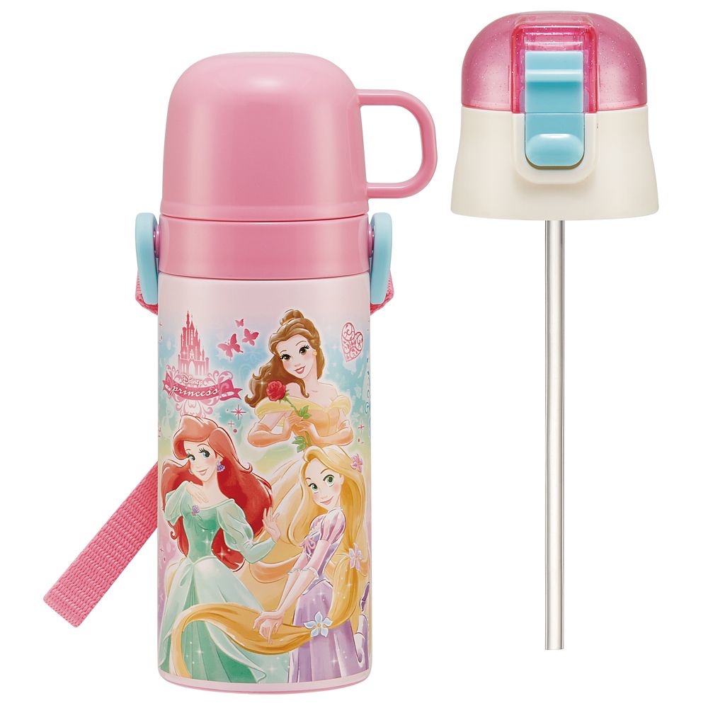 スケーター　キャップを替えて使い方 2通り2WAYステンレスボトル プリンセス 22  SKCP3