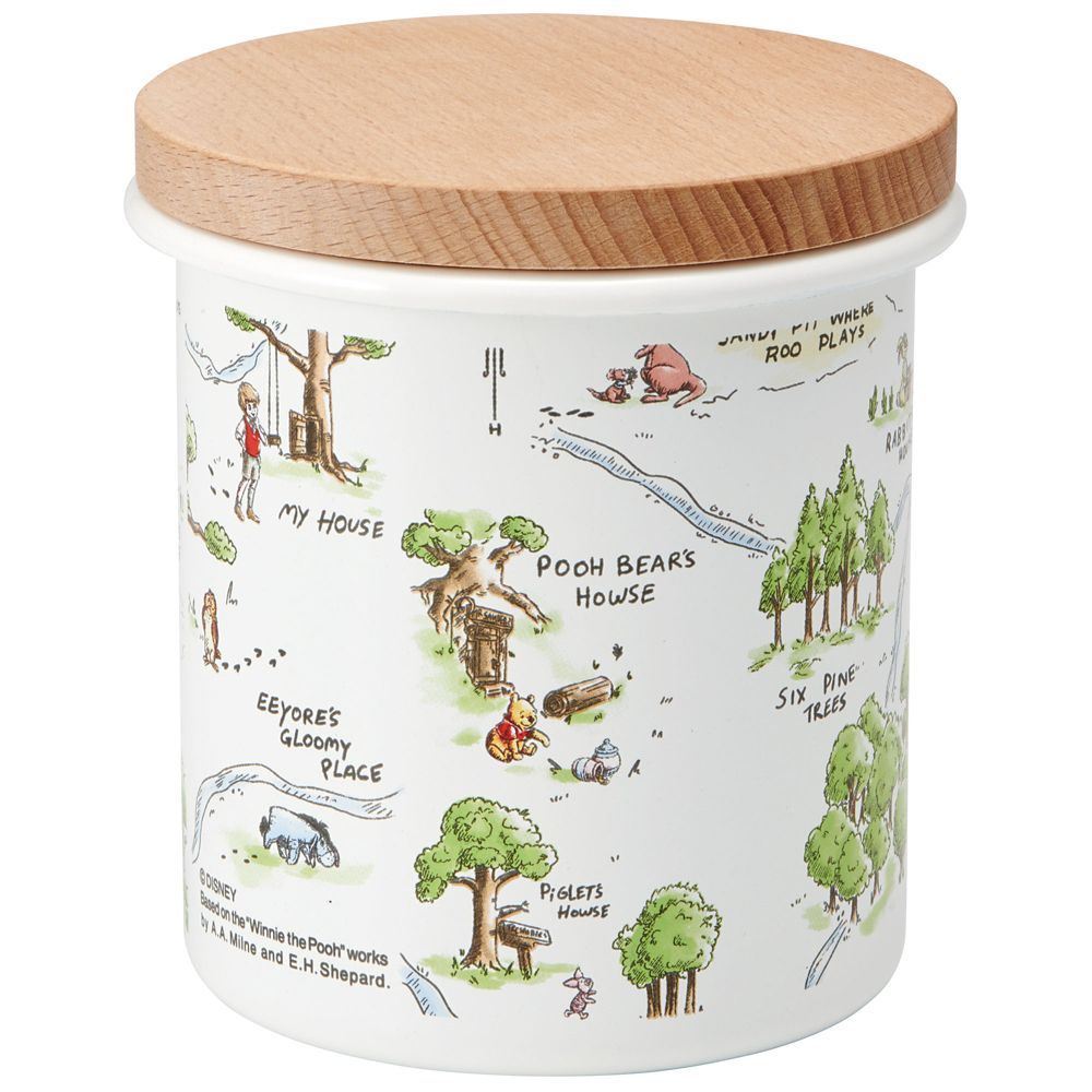 スケーター　ホーローキャニスター木蓋[750ml] くまのプーさん  ENC8