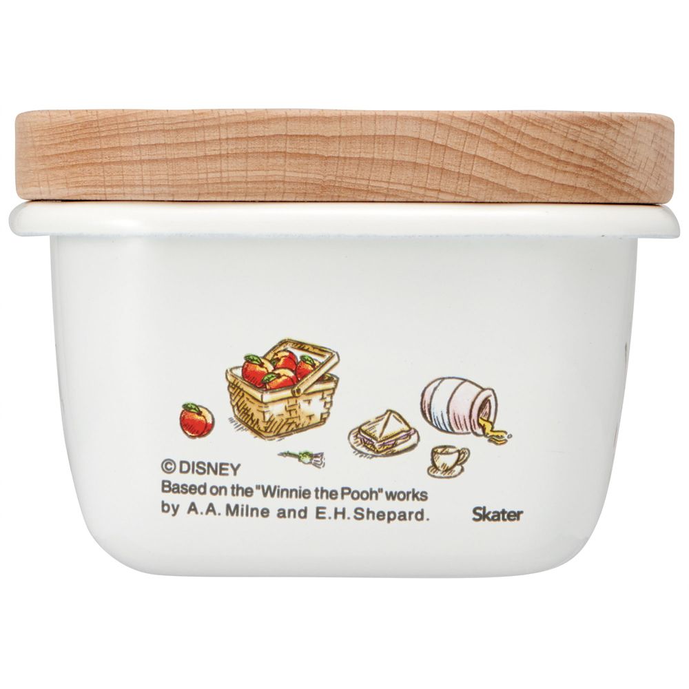 スケーター　ホーローバターケース木蓋付き[500ml] くまのプーさん  ENBT5