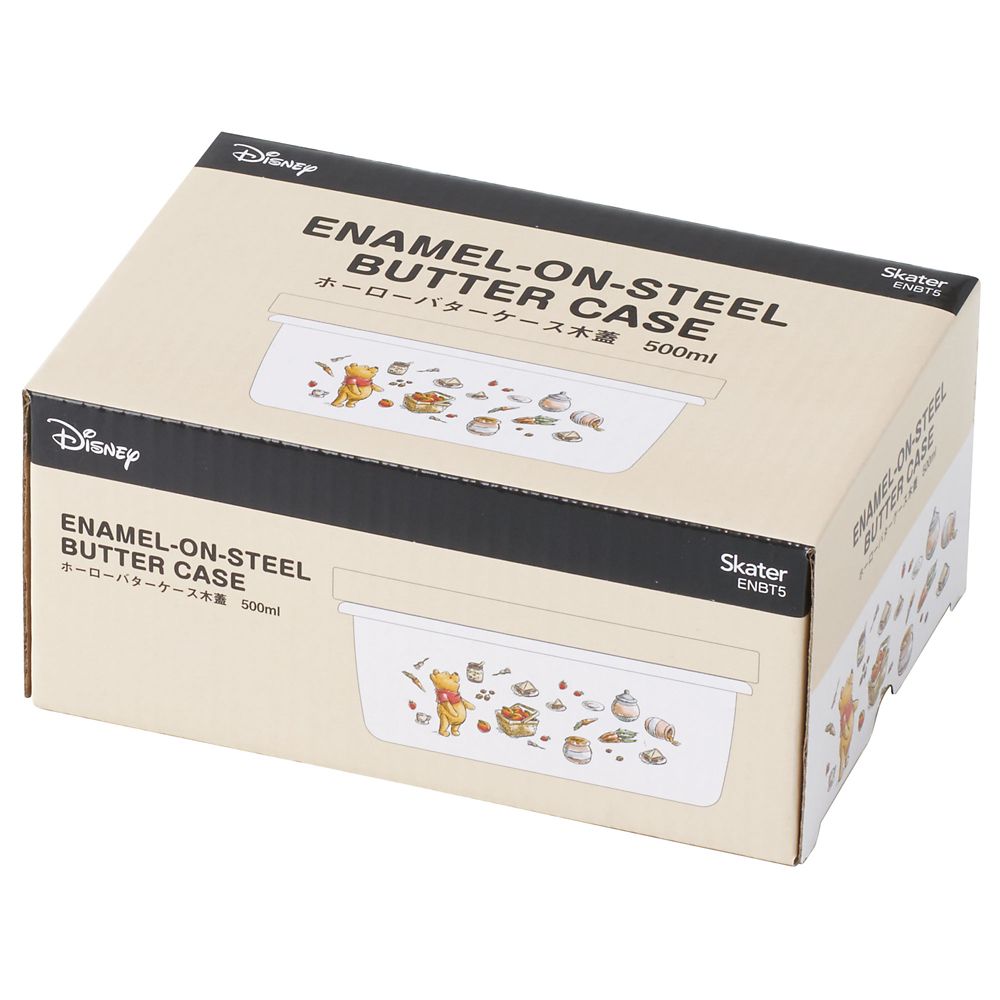 スケーター　ホーローバターケース木蓋付き[500ml] くまのプーさん  ENBT5