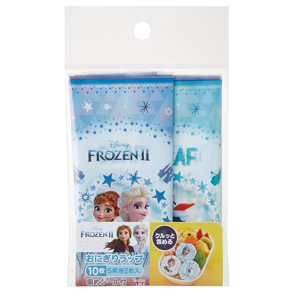 スケーター　おにぎりラップ10枚[5柄&times;2枚入] アナと雪の女王 22  LBL2