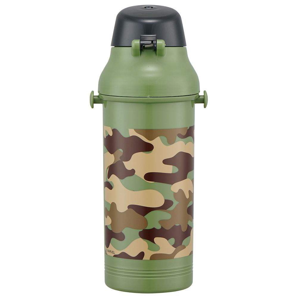 スケーター　800ml子供用直飲み水筒 マーベル ロゴ  PSB8RAG