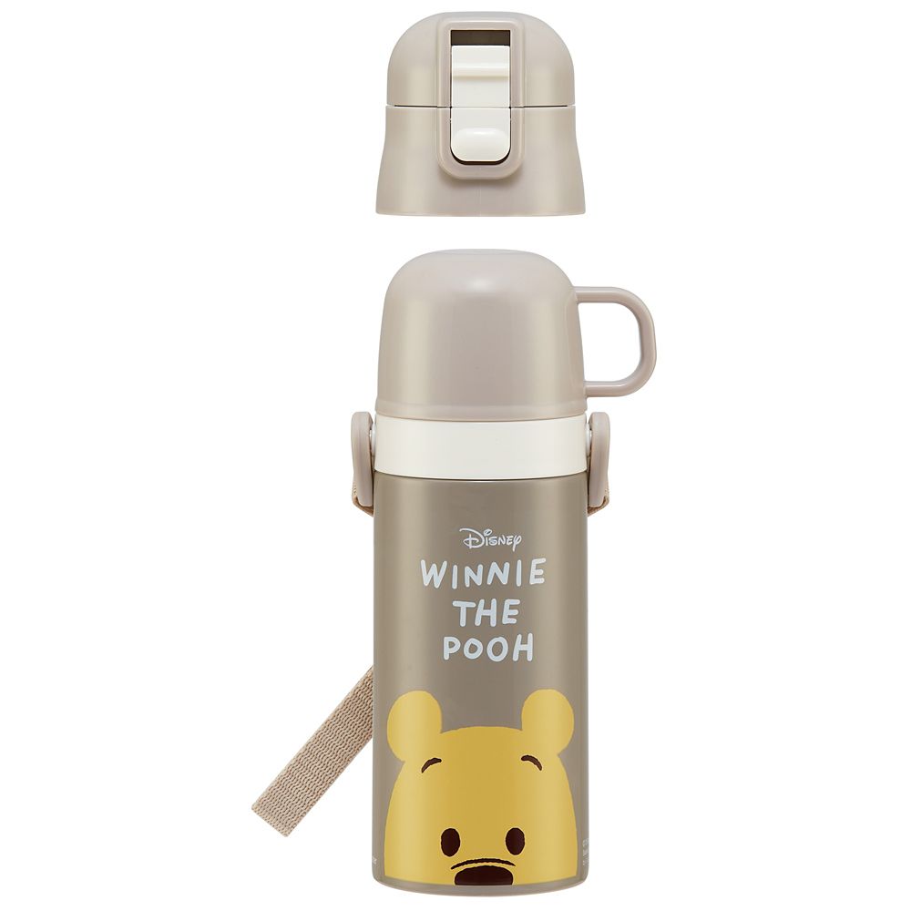 スケーター　キャップを替えて使い方 2通り2WAYステンレスボトル くまのプーさん  SKCP3