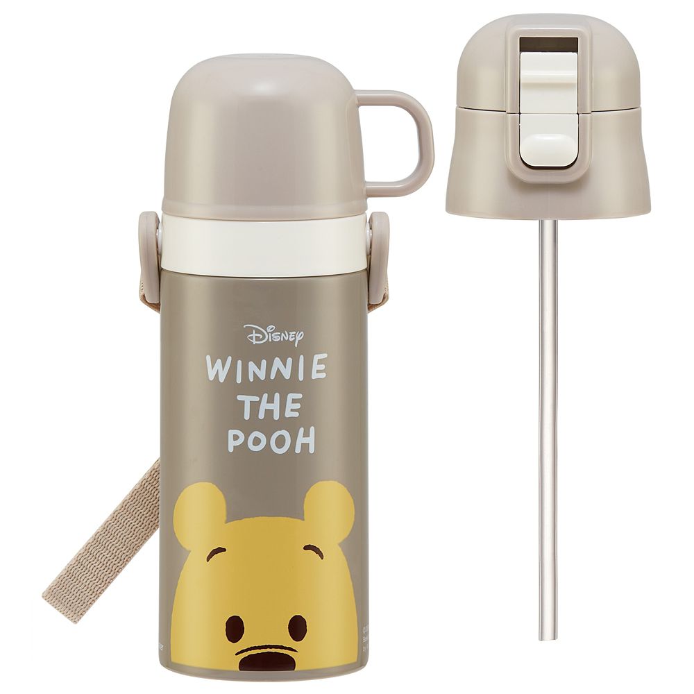 スケーター　キャップを替えて使い方 2通り2WAYステンレスボトル くまのプーさん  SKCP3