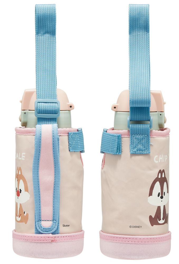 スケーター　カバー付き 直飲みステンレス水筒 600ml　チップ＆デール／KSTCH6_574559