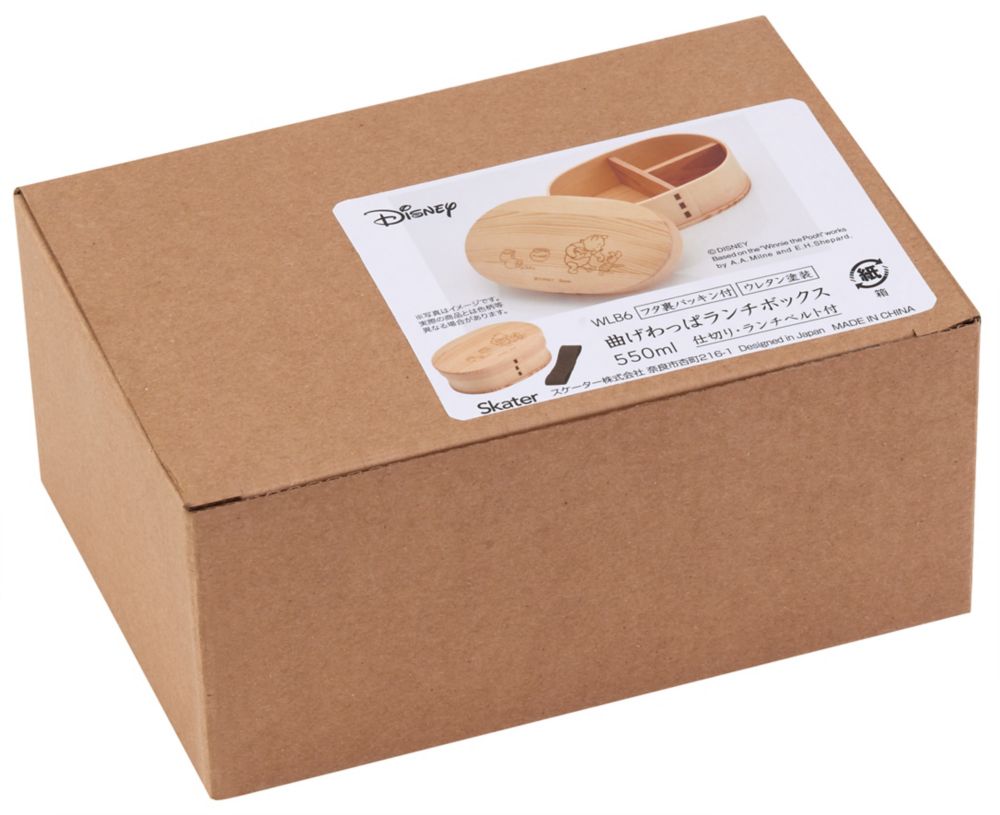 スケーター　曲げわっぱ弁当箱 550ml　くまのプーさん/POOH／WLB6_578304