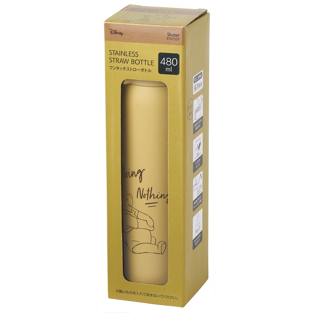 スケーター　ワンタッチストローボトル  プーさん／リラックス／STOT5ST_591280