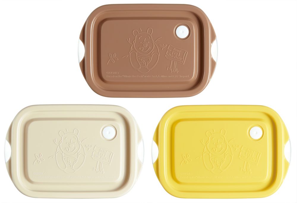 スケーター　抗菌 保存容器M 500ml 3個入　くまのプーさん/POOH／FCN2RAG_591495