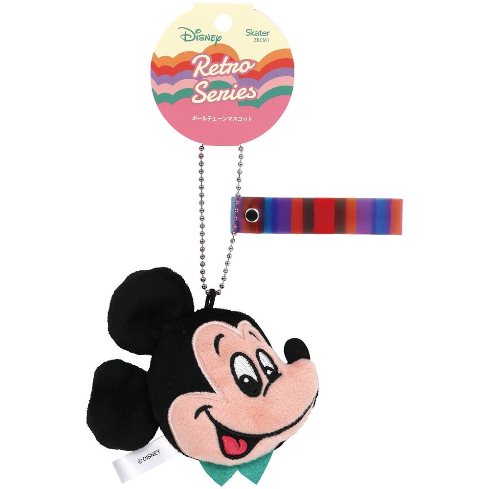 スケーター　ぬいぐるみボールチェーン  レトロ／ミッキー／ZBCM1_610684