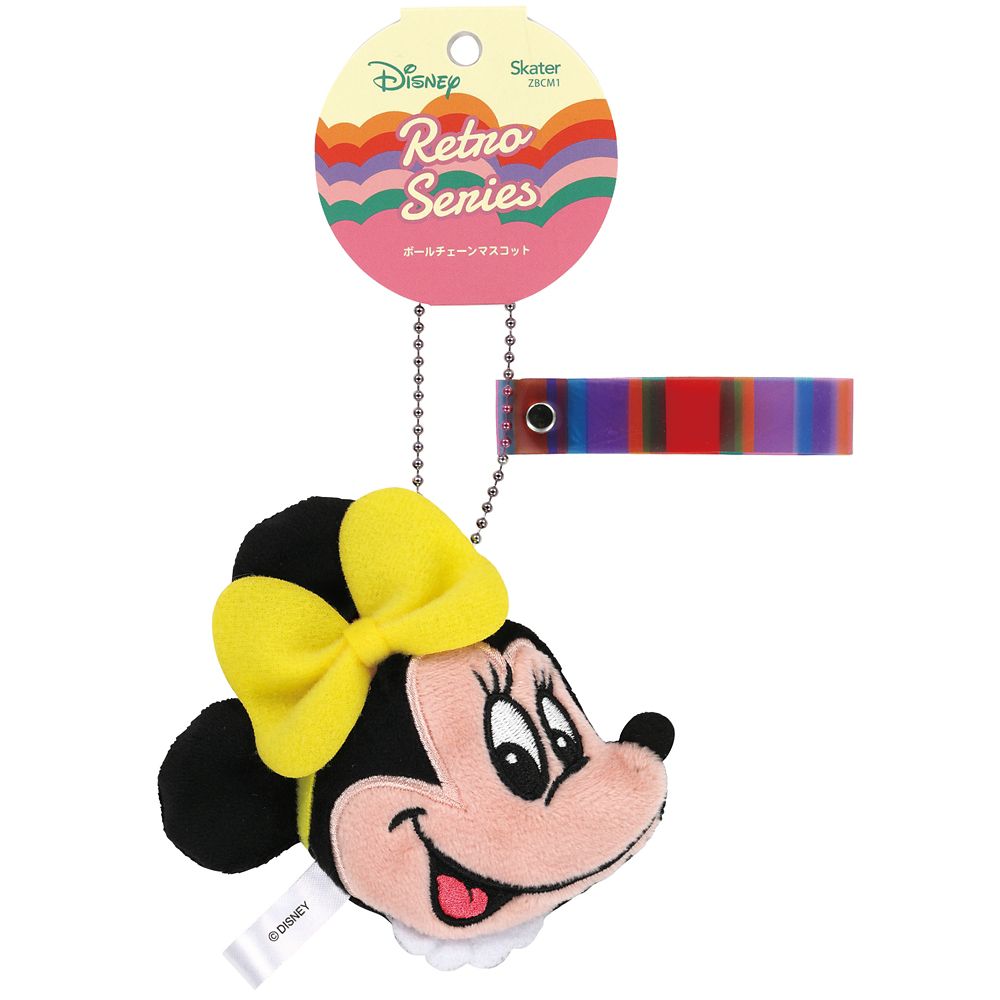 スケーター　ぬいぐるみボールチェーン  レトロ／ミニーマウス／ZBCM1_610691