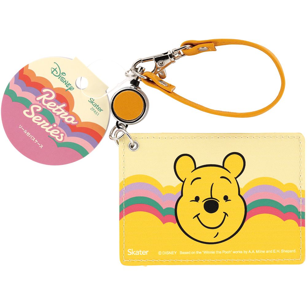 スケーター　リールパスケース  レトロ／プーさん／ZPAS1_610783