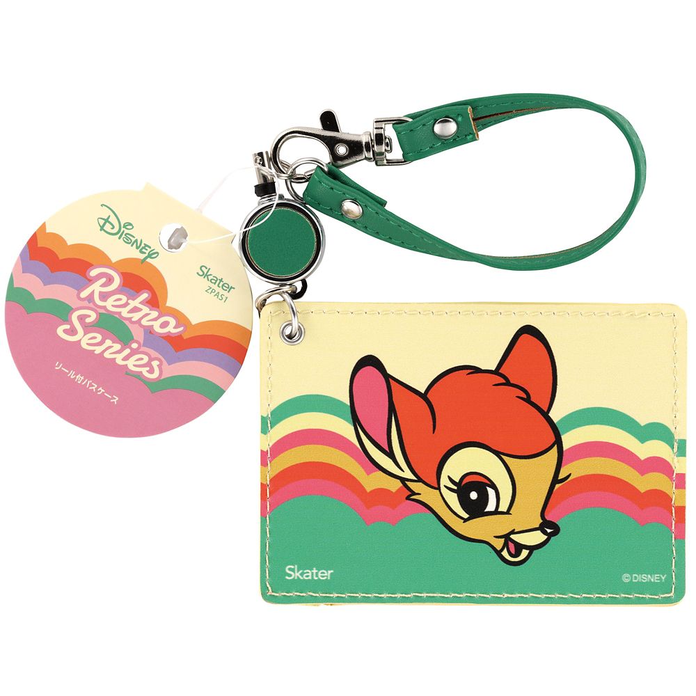 スケーター　リールパスケース  レトロ／バンビ／ZPAS1_610806