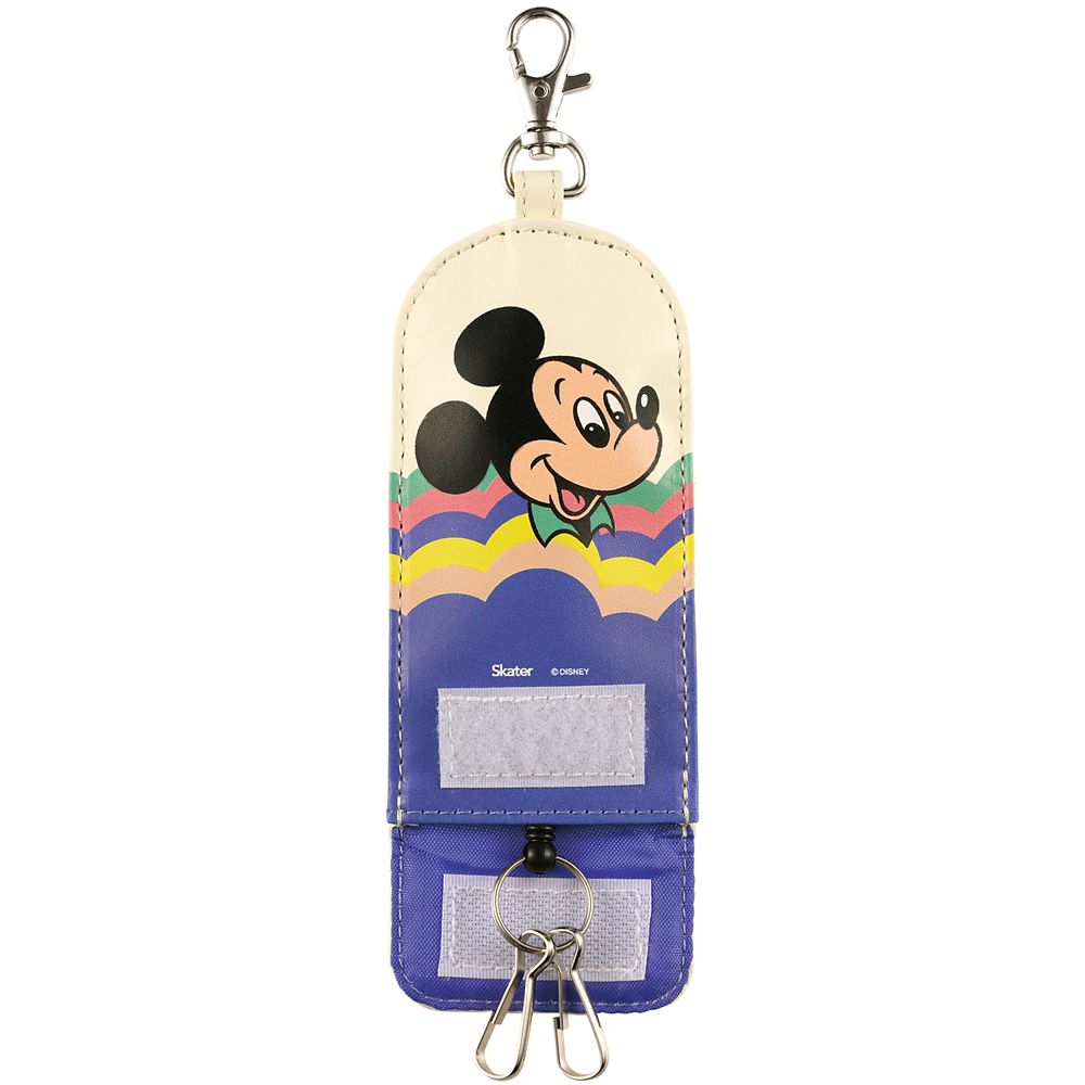 スケーター　リール付きキーケース  レトロ／ミッキー／ZKC1_610813
