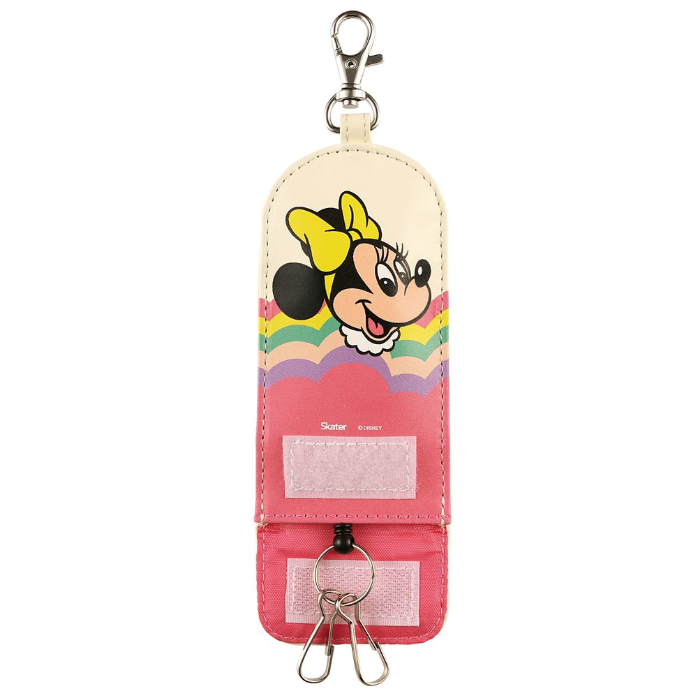 スケーター　リール付きキーケース  レトロ／ミニーマウス／ZKC1_610820