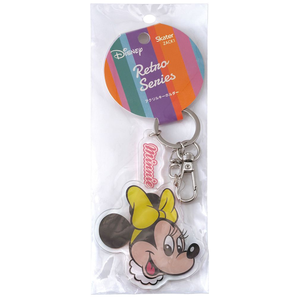 スケーター　ダイカットキーホルダー  レトロ／ミニーマウス／ZACK1_611018