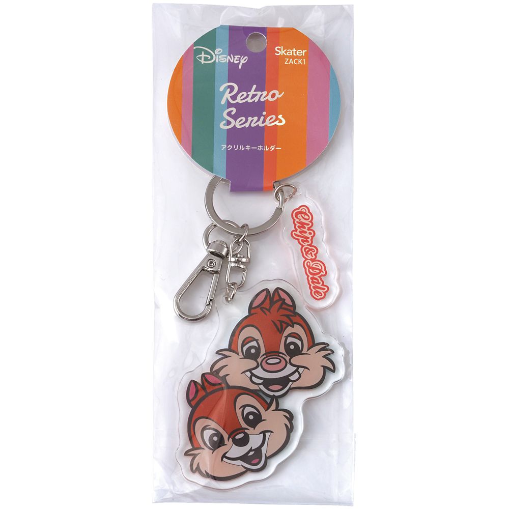 スケーター　ダイカットキーホルダー  レトロチップ＆デール／ZACK1_611025