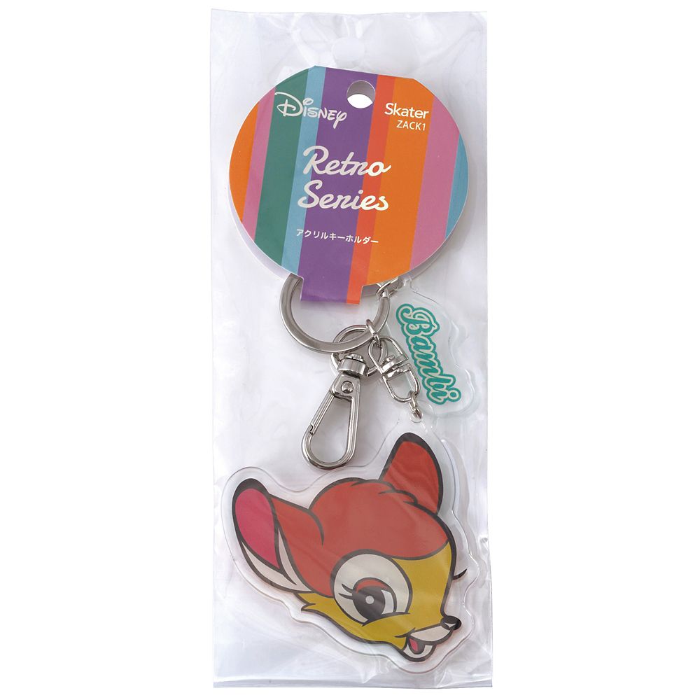 スケーター　ダイカットキーホルダー  レトロ／バンビ／ZACK1_611094