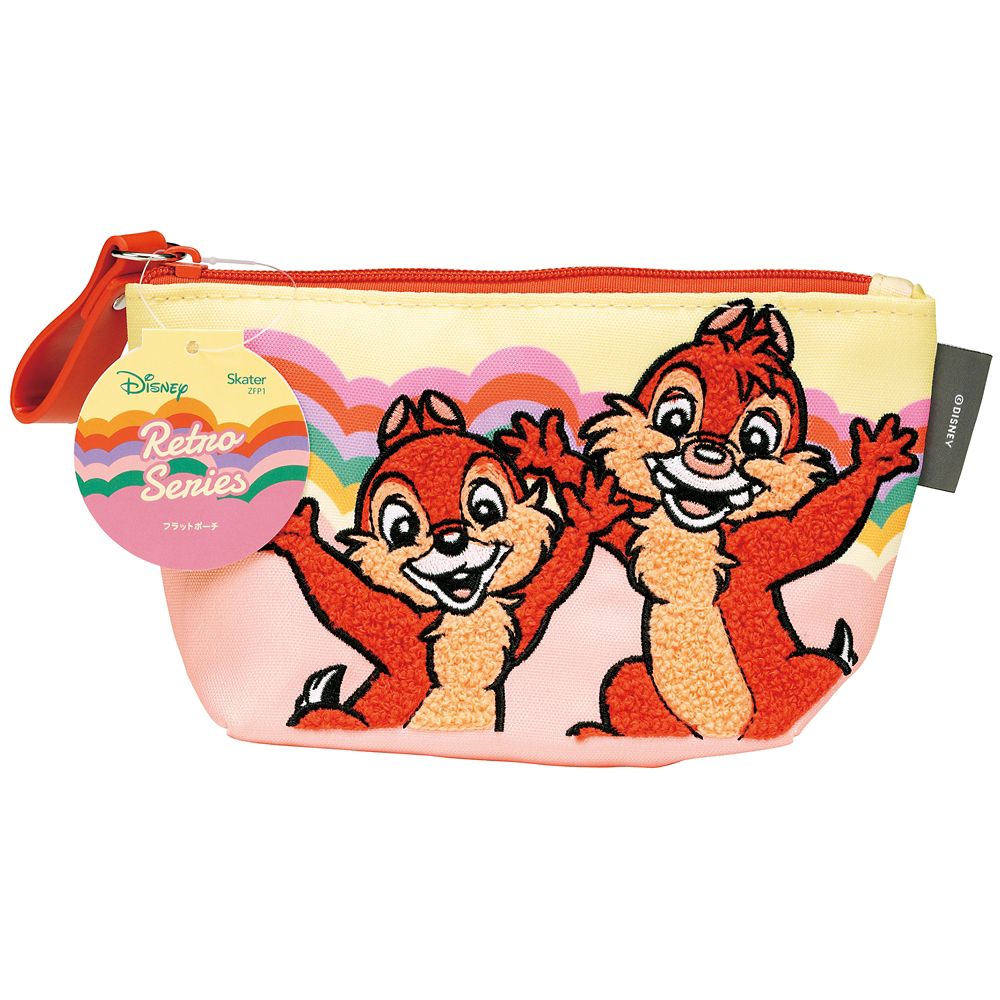 スケーター　フラットポーチ  レトロチップ＆デール／ZFP1_611247