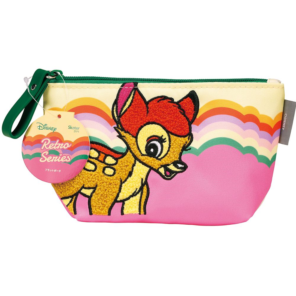スケーター　フラットポーチ  レトロ／バンビ／ZFP1_611285