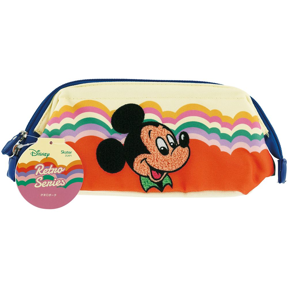 スケーター　がま口ポーチ  レトロ／ミッキー／ZGAP1_611292