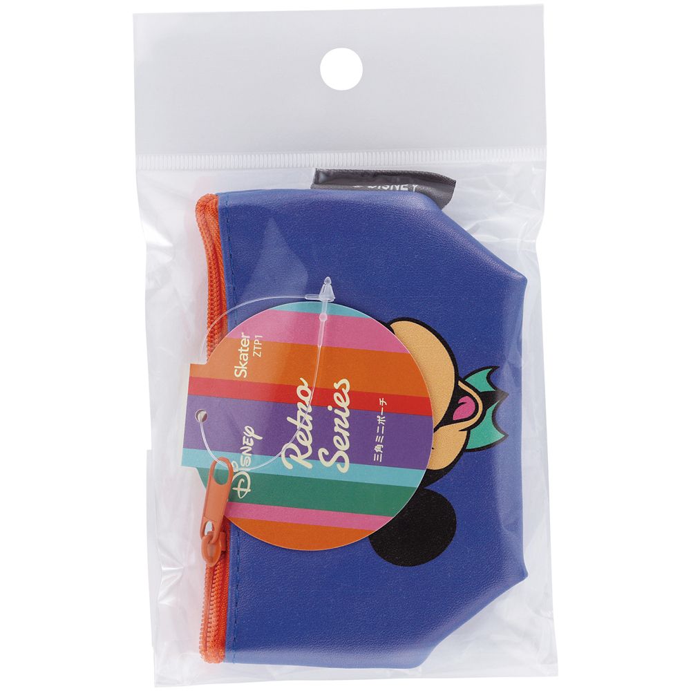 スケーター　三角ミニポーチ  レトロ／ミッキー／ZTP1_611544