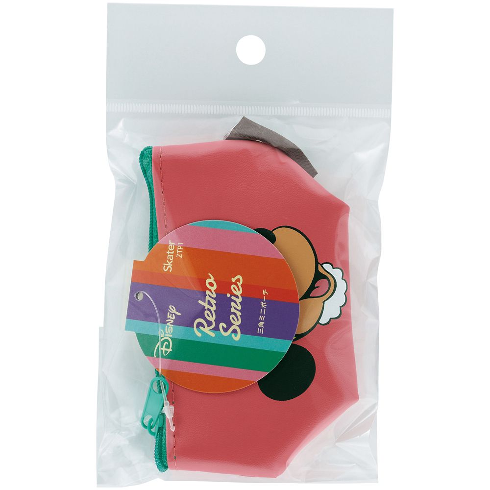 スケーター　三角ミニポーチ  レトロ／ミニーマウス／ZTP1_611551