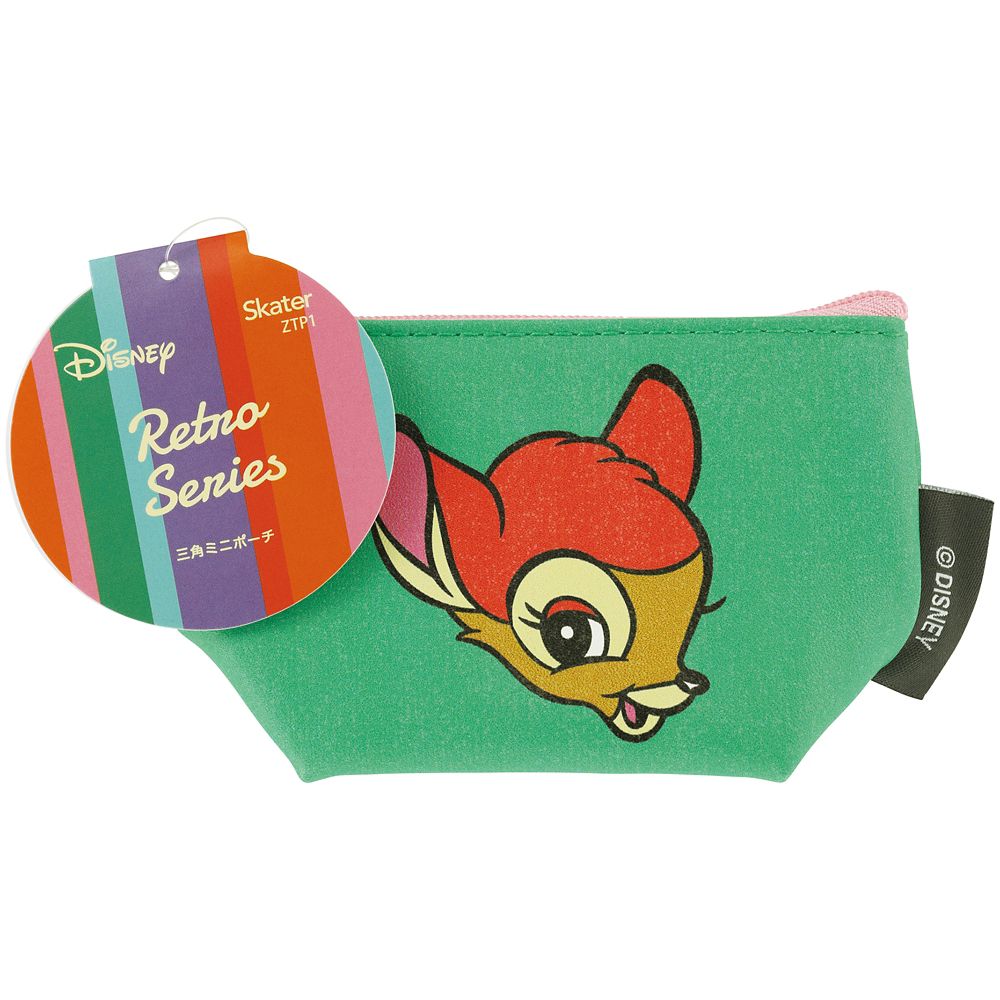 スケーター　三角ミニポーチ  レトロ／バンビ／ZTP1_611612