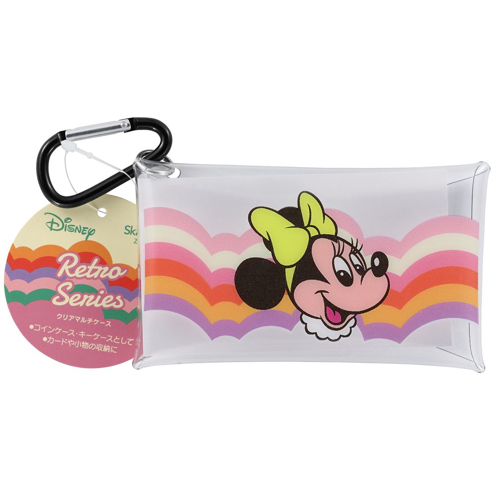 スケーター　クリアマルチケース  レトロ／ミニーマウス／ZCMC1_611636