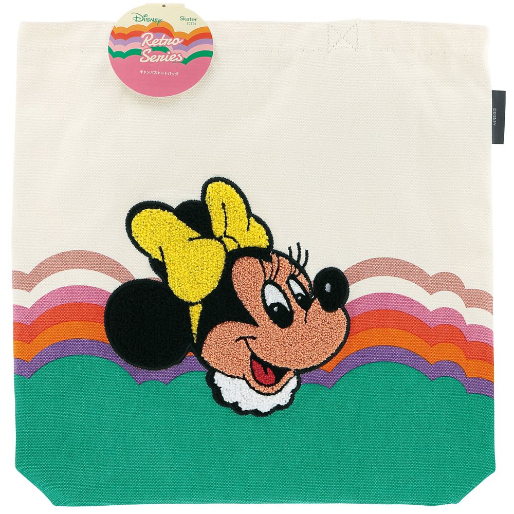 スケーター　キャンバストートバッグ  レトロ／ミニーマウス／ZCTB1_611704